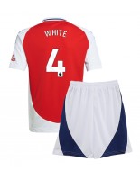 Arsenal Ben White #4 Domácí dres pro děti 2024-25 Krátký Rukáv (+ trenýrky)